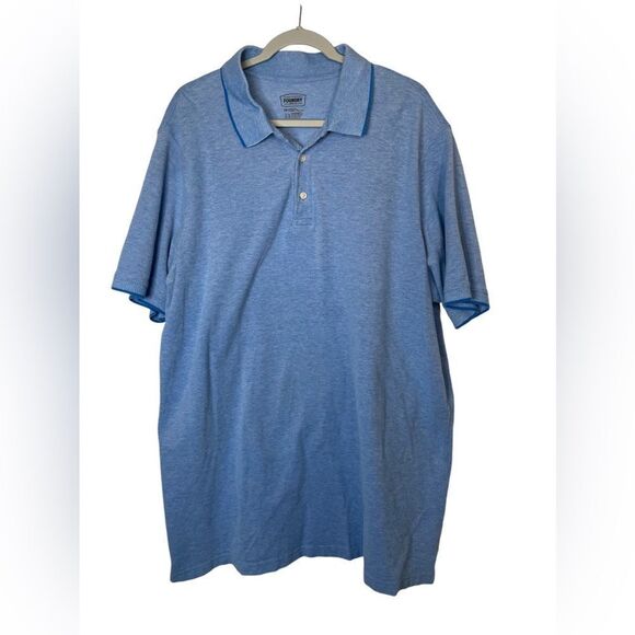 The Foundry Supply Company 2XLT Blue Collared Polo - Picture 1 of 7